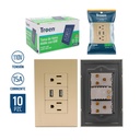 Tomacorriente Doble con USB TROEN