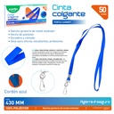 Cinta Colgante Porta Carnet 50pza Azul POINTER