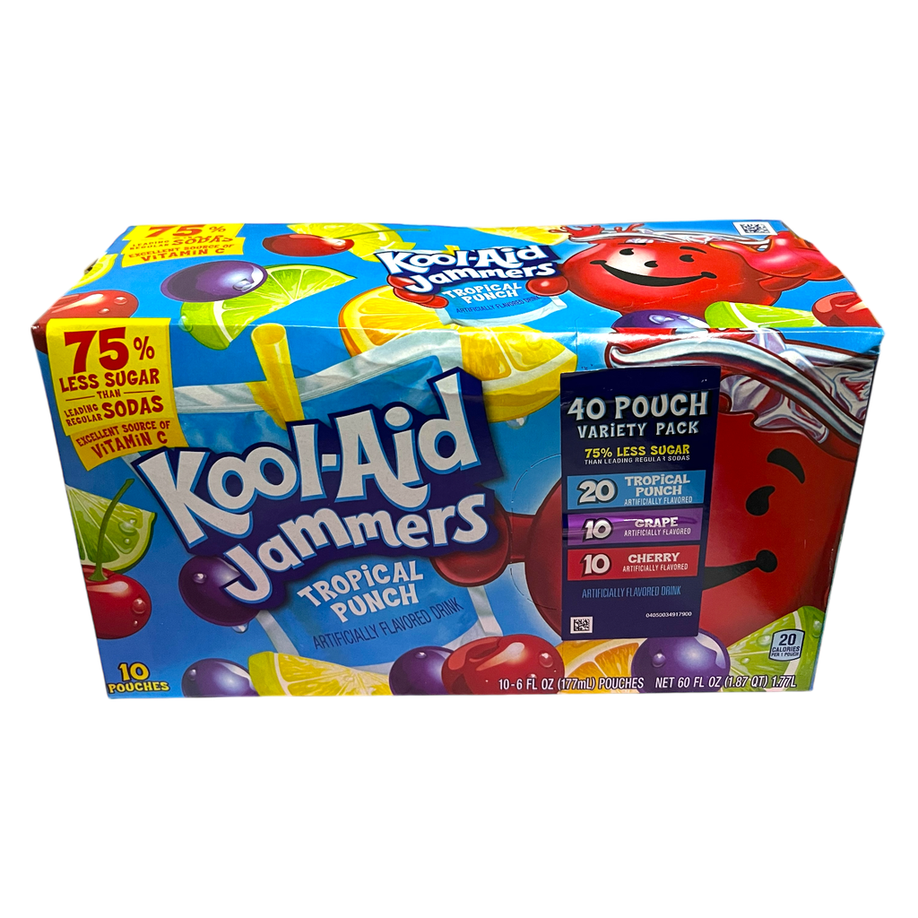 Kool Aid Jammers 177ml Tropical Punch 10pack