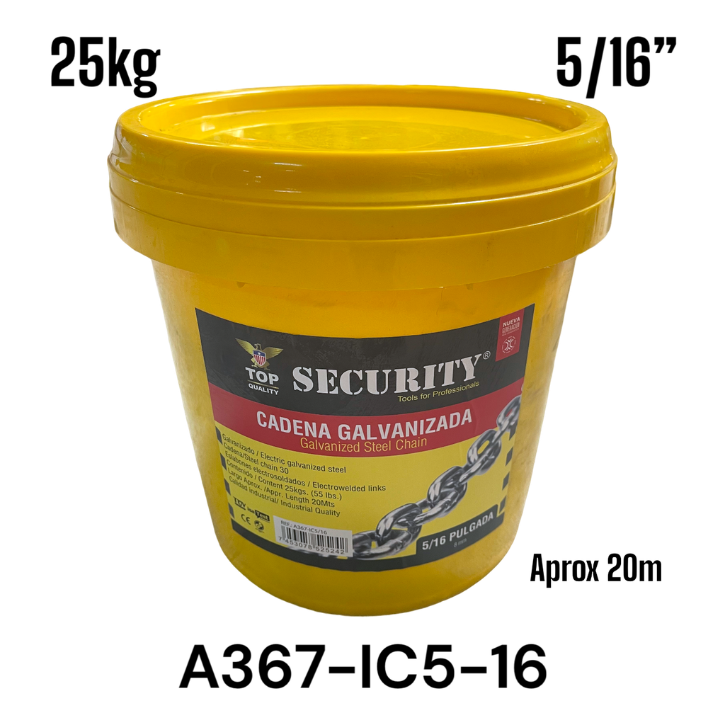 CADENA GALVANIZADA 5/16&quot; SECURITY