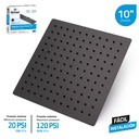 Regadera Tipo Lluvia 10" GRIVEN Black Series