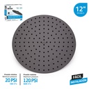 Regadera Tipo Lluvia 12" GRIVEN Black Series