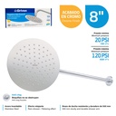Regadera Tipo Lluvia 8" GRIVEN