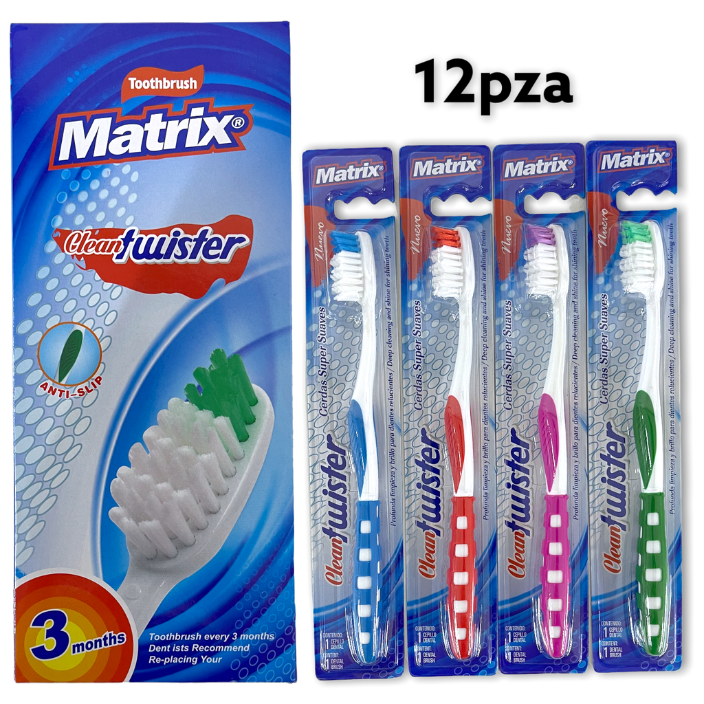 Cepillo Dental Clean Twister 12pza MATRIX