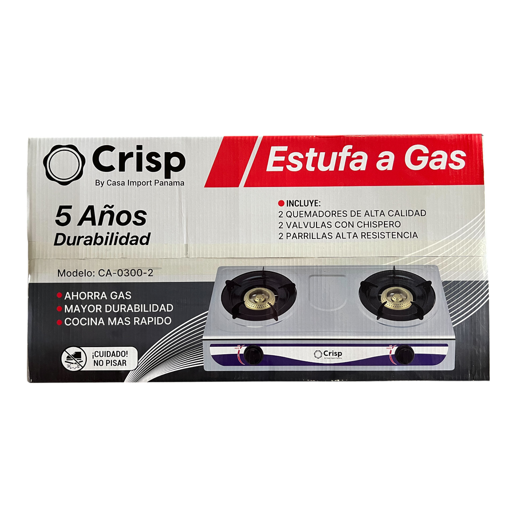 Estufa 2 Quemadores CRISP
