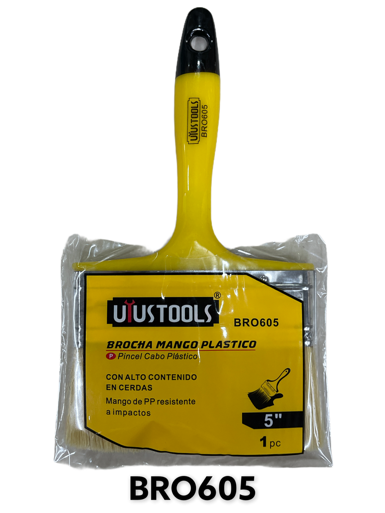 Brocha Plastica 5" UYUSTOOLS 12pza