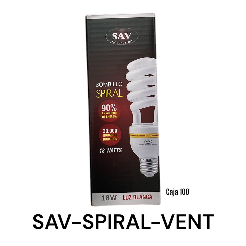 Bombillo 18W Espiral SAV 