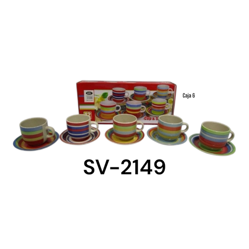 [SV-2149] Set de Tazas y Platos SAV