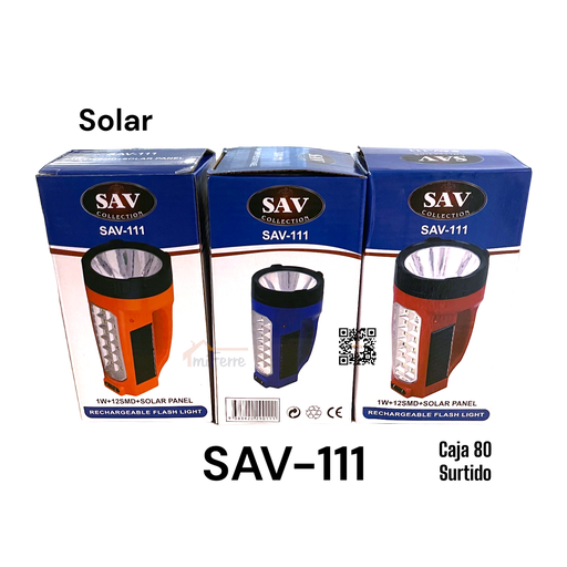 [SAV-111] Linterna Recargable y Solar SAV