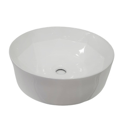 [FF-9037] Lavamano de Mesa 40 X 40 X 16cm Redondo Blanco