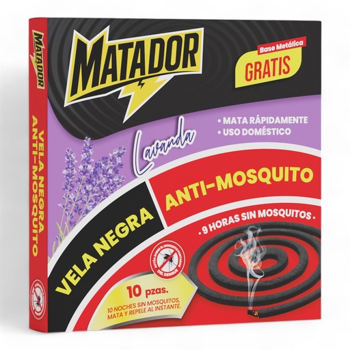 [MAT-MSC13-10-LAV] Mechita MATADOR Lavanda 10pza