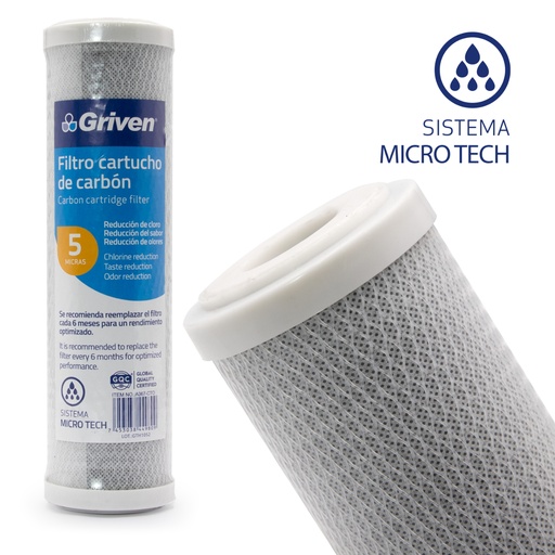 [A367-CTO] Cartucho de filtro de Carbono GRIVEN