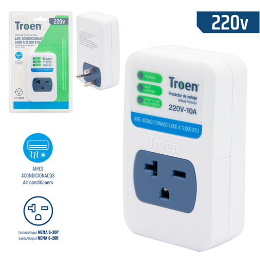 [TR-VP10-220V] Protector de Voltaje 220V TROEN