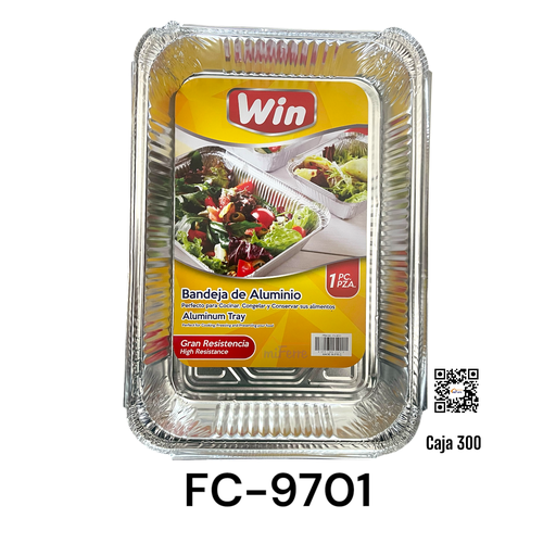 [FC-9701] Bandeja de Aluminio 315 X 215 X 51mm WIN