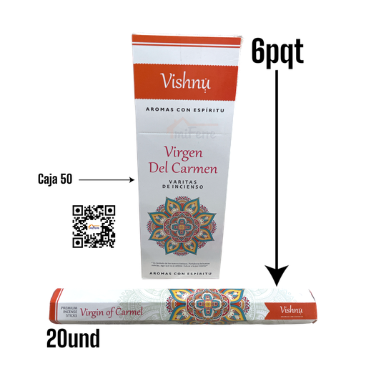Incienso Virgin del Carmen VISHNU SAV