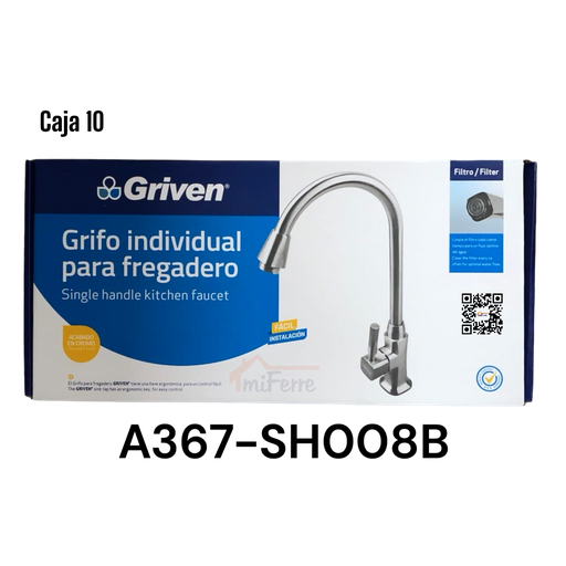 [A367-SH008B] Grifo Individual para Fregadero GRIVEN