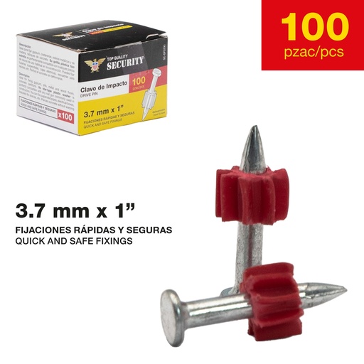 [SC-DP37X1] Clavo de Impacto 1" SECURITY