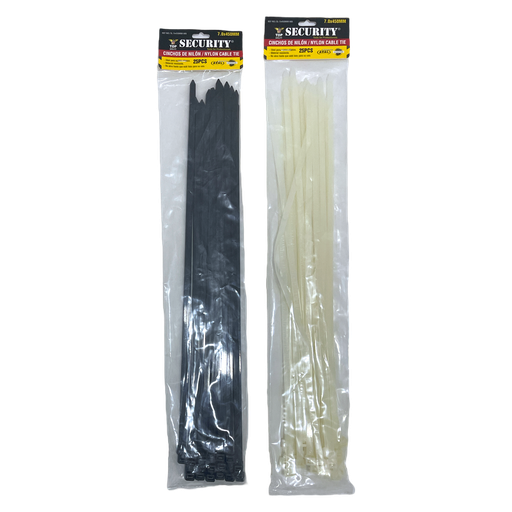 Sunchos Plasticos 20" 70 X 450mm (25pza) SECURITY
