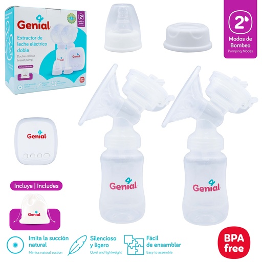 [GN-S006AA] Extractor de Leche Electrico Doble GENIAL