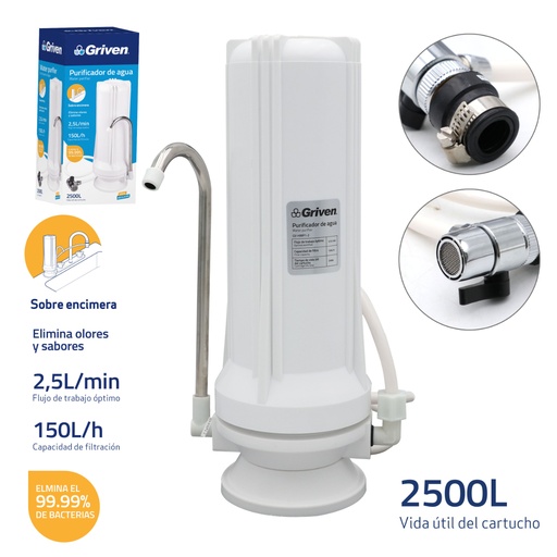 [GV-HWP1-2] Purificador de Agua 2500L GRIVEN