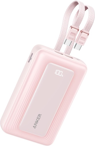 [194644291181] ANKER Zolo Power Bank 10,000mAh 35W Fast Charging with Dual Built-In Cables