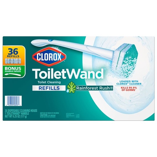 CLOROX Toilet Wand Handle + 36 Refills