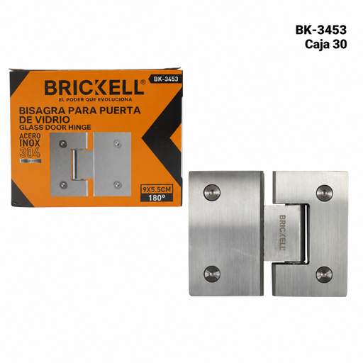 [BK-3453] Bisagra para Puerta de Vidrio 4mm BRICKELL