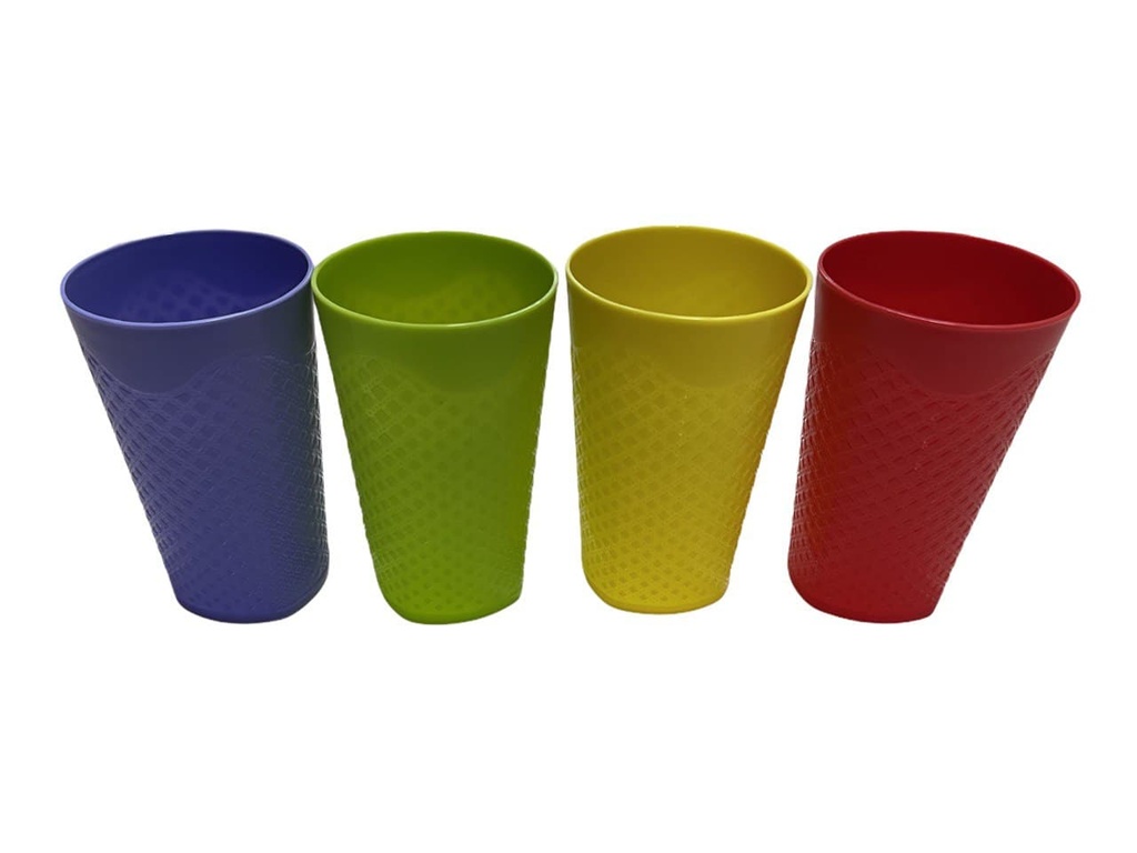 Vasos Plasticos 4 Pcs Assorted S/M Fab. 723-35893