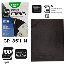 [CP-8511-N] PAPEL CARBON POINTER 100hojas