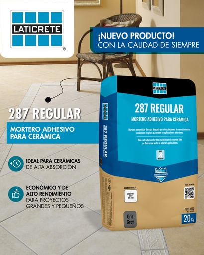 Pegamento Laticrete 287 Regular