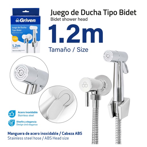 [GV-CF995] Juego de Ducha Tipo Bidet GRIVEN