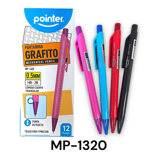 [MP-1320] Lapiz Mecanico 0.5mm 12pza POINTER