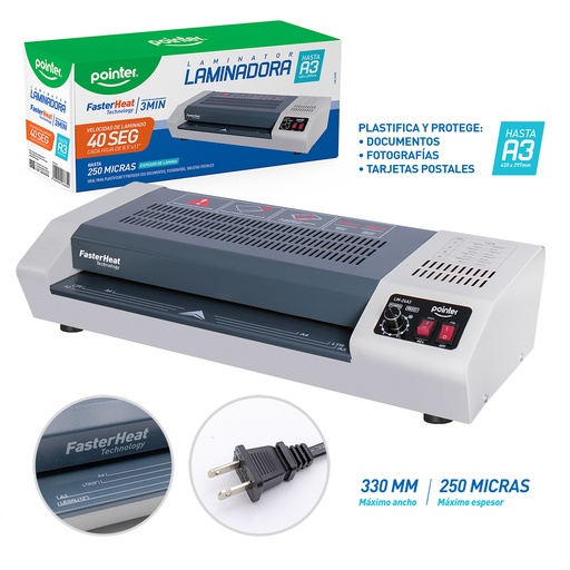[LM-24A3] Laminadora 330mm POINTER
