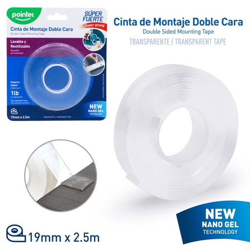 [NMT-19252] Cinta De Montaje Doble Cara POINTER