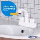 GRIFO PARA LAVAMANOS DOBLE PVC GRIVEN