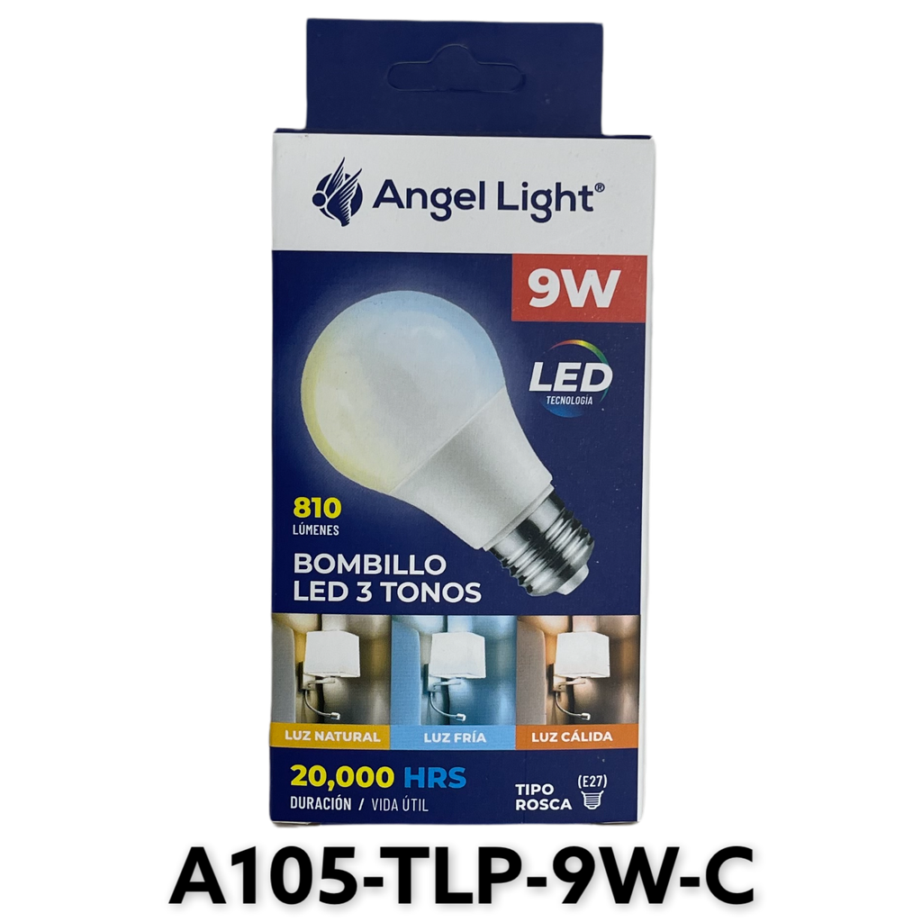 BOMBILLO LED ANGEL LIGHT 9W 3tonos