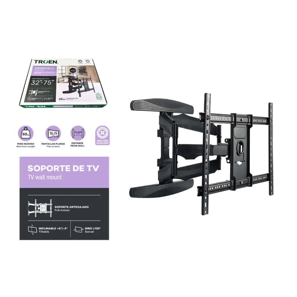 Soporte para TV 32-75" Retractil TROEN