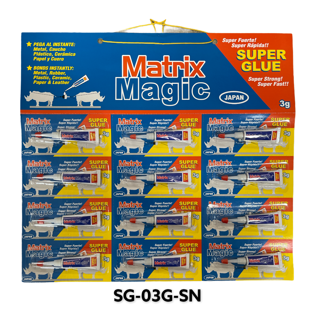 SUPER GLUE 3g MATRIX MAGIC 12pza