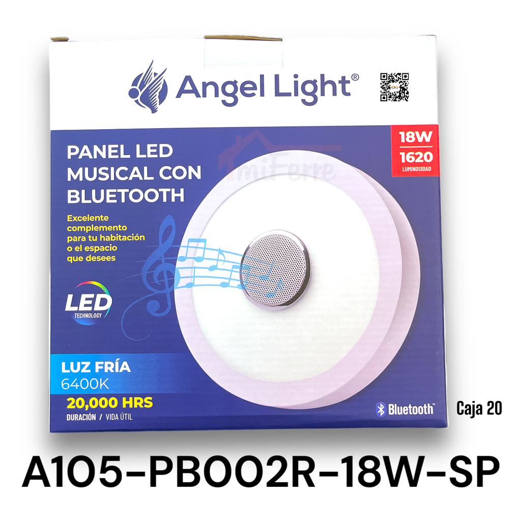 LAMPARA LED MUSICAL CON BLUETOOTH ANGEL LIGHT