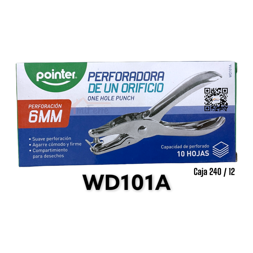 PERFORADORA METALICA DE UN ORIFICIO 6mm POINTER