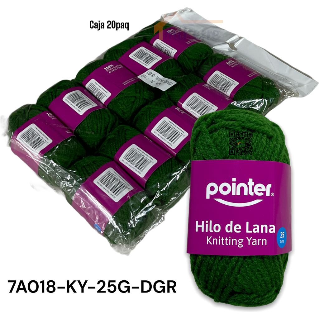 HILO DE LANA POINTER 25g VERDE