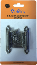 BISAGRA DE PRESION BRONZE METALUZ