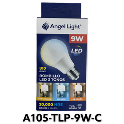 [A105-TLP-9W-C] BOMBILLO LED ANGEL LIGHT 9W 3tonos