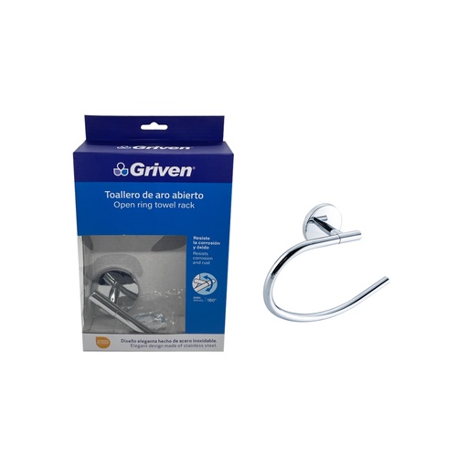 [GV-CH60200-TR] Toallero de Aro Abierto GRIVEN