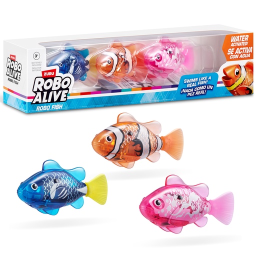 [#71143] 3 Pack Robo Fish - Robo Alive - Zuru Toys