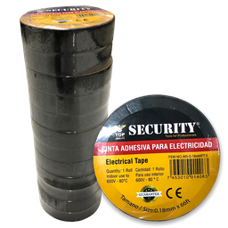 [MS-0.18x66FT-S] TAPE ELECTRICO 3/4 X 66ft SECURITY