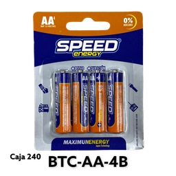 [BTC-AA-4B] BATERIA AA 4pza SPEED ENERGY