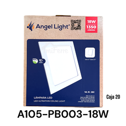 [A105-PB003-18W] LAMPARA LED EMPOTRABLE ANGEL LIGHT CUADRADA 18W 6400K