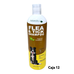 PET SHAMPOO FLEA &amp; TICK 473ml NATURES BEST