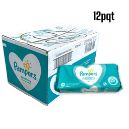 [08001841041384] BABY WIPES PAMPERS SENSITIVE 12pqt